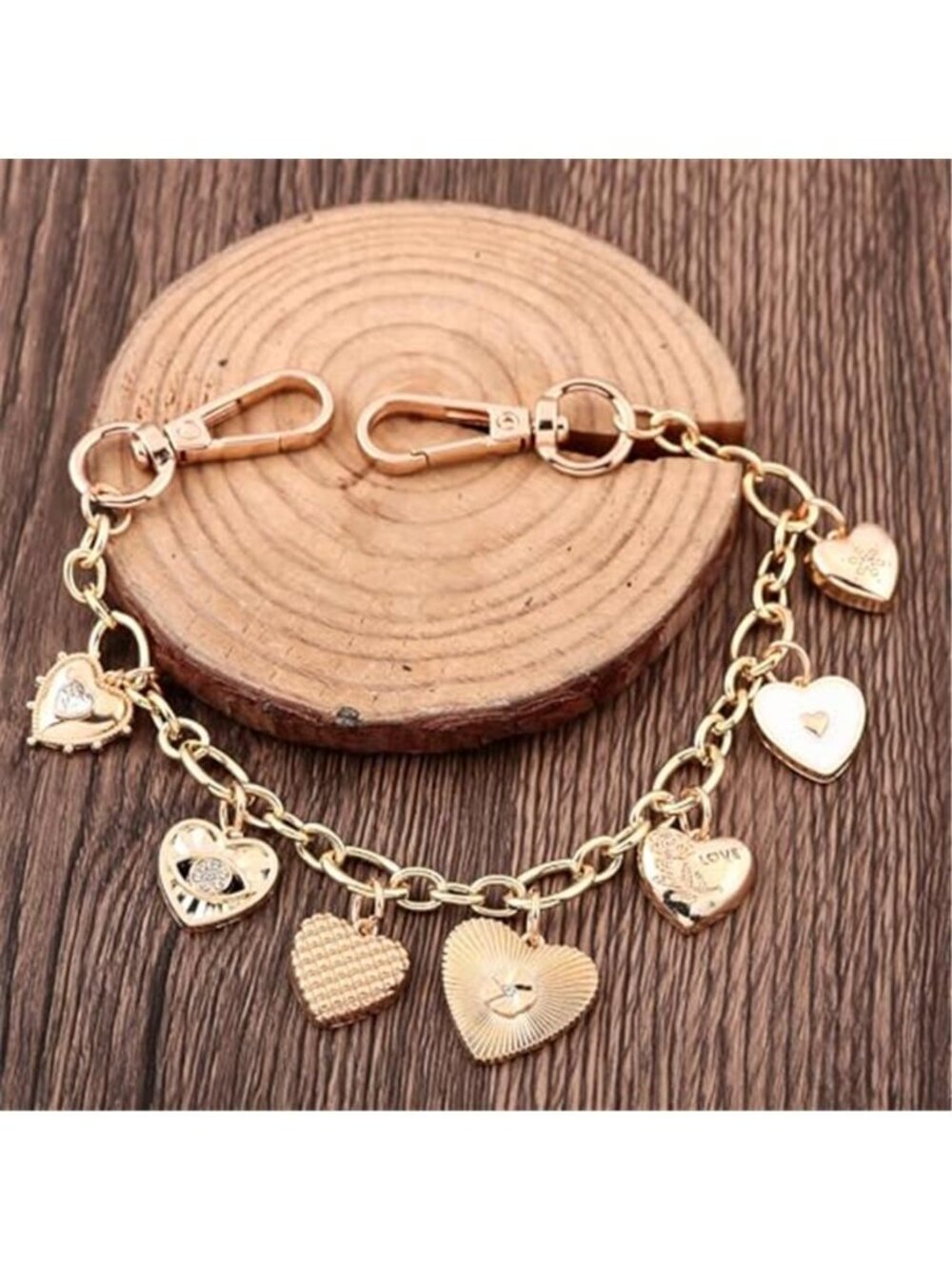 Bag Purse Charm Chain for Handbags - Gold Key Chain Accessories - Cute Keychain - Picture 2 of 7